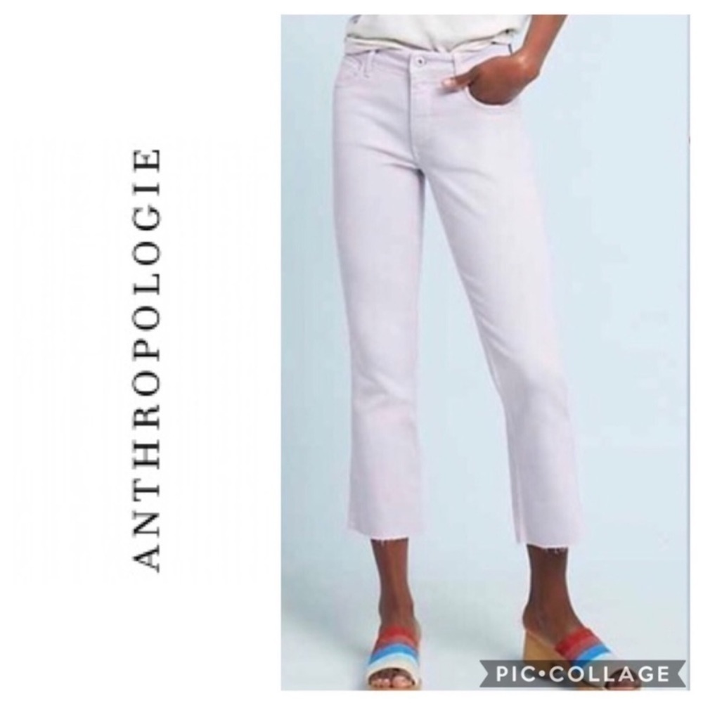 Pilcro & the Letterpress Lavender Jeans NWT High Rise Bootcut Sz 25 Crop Purple